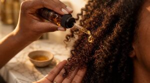 oil to seal strands oil to seal strands