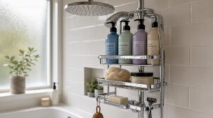 over-showerhead caddies for small bathrooms over-showerhead caddies for small bathrooms