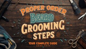 proper order for beard grooming steps