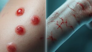 rash patterns in clusters or lines rash patterns in clusters or lines