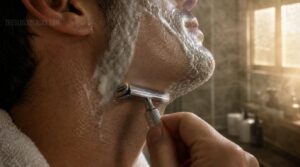 shave with the direction of growth shave with the direction of growth