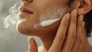 spread it evenly across all shaved areas spread it evenly across all shaved areas