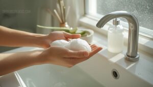 step 1: cleanse with a gentle face wash step 1: cleanse with a gentle face wash