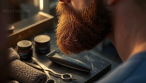 trim only when the beard is dry trim only when the beard is dry