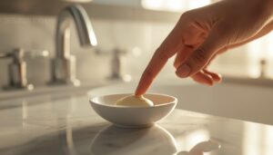 use a dime-sized amount of balm use a dime-sized amount of balm