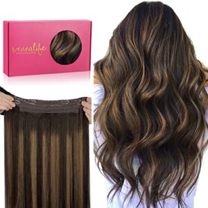 WENNALIFE Wire Hair Extensions Real B08Q8D3H51