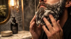 wetting and applying beard wash properly wetting and applying beard wash properly