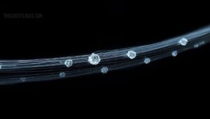 white dots or nodes along damaged hairs white dots or nodes along damaged hairs