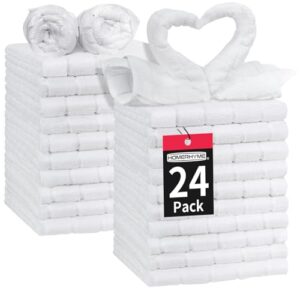 White Washcloths, 24 Pack Microfiber B0CP1NK26V