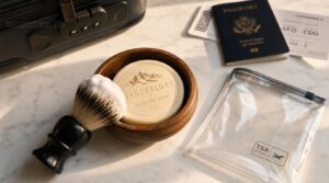 yes, you can take shaving soap yes, you can take shaving soap