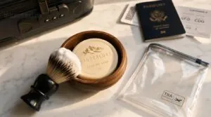yes, you can take shaving soap yes, you can take shaving soap
