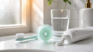 brush and floss first brush and floss first