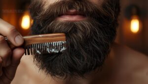 comb downward evenly comb downward evenly