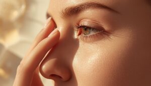 eye area technique with ring finger eye area technique with ring finger