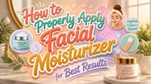 how to properly apply facial moisturizer for best results
