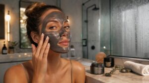 pre-shower face mask routine pre-shower face mask routine
