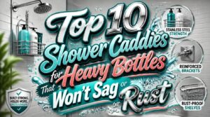 shower caddies for heavy bottles
