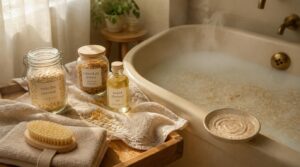 soothing baths and gentle exfoliation soothing baths and gentle exfoliation