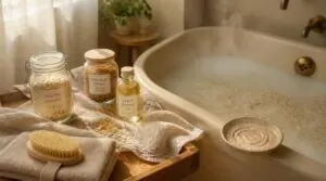 soothing baths and gentle exfoliation soothing baths and gentle exfoliation