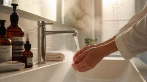 use lukewarm water first use lukewarm water first