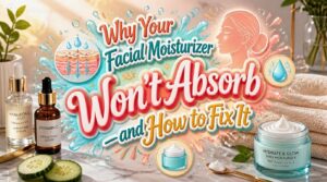 why your facial moisturizer is not absorbing into skin