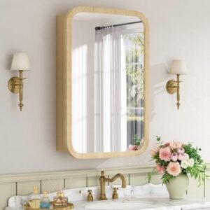 16x24 Inch Wood Medicine Cabinet B0GKP34BTQ