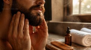 apply beard oil apply beard oil