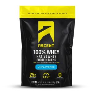 Ascent 100% Whey Protein Powder B01MZD6TQL