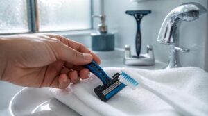 avoid touching blade edges avoid touching blade edges