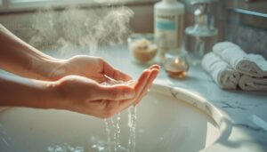 cleanse with lukewarm water cleanse with lukewarm water