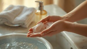 cleansing before application cleansing before application