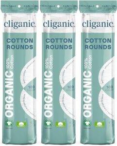 Cliganic Organic Cotton Rounds (300 B07VSBRRHD
