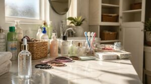 declutter and sort toiletries declutter and sort toiletries