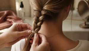finish with three-strand braiding finish with three-strand braiding