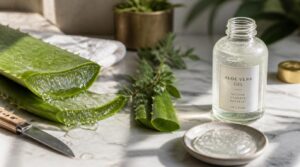 fresh leaf vs bottled gel fresh leaf vs bottled gel