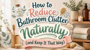 how to reduce bathroom clutter naturally