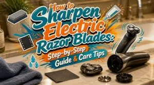 how to sharpen electric razor blades