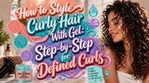 how to style curly hair with gel