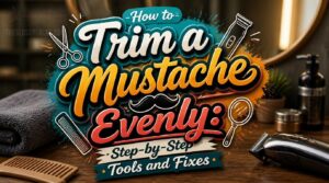 how to trim mustache evenly how to trim mustache evenly