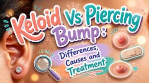 keloid vs piercing bump keloid vs piercing bump