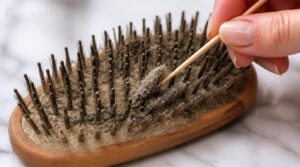 loosen lint between bristles loosen lint between bristles