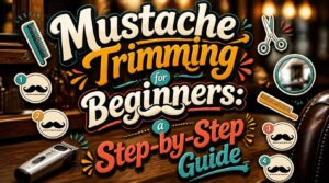 mustache trimming for beginners
