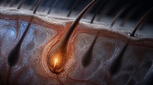 one strand per active follicle one strand per active follicle