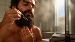 prepping a damp beard first prepping a damp beard first