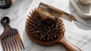 remove trapped hair first remove trapped hair first