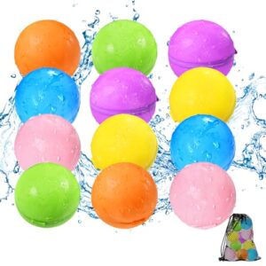 Reusable Water Balloons 12PCS B0BR7TS7P6