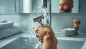 rinse razor often rinse razor often