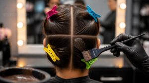 section hair into four quadrants section hair into four quadrants