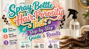 spray bottle hair porosity test