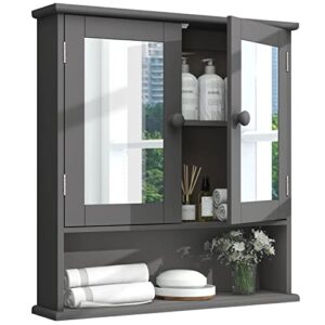 TaoHFE Grey Medicine Cabinet with B0BC1HYGYW